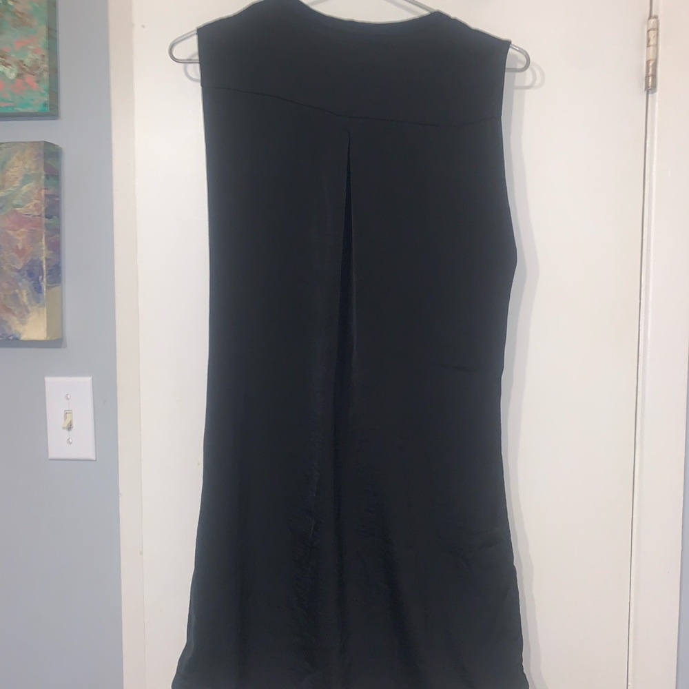 BCBGMaxAzria Black Ruched Ruffled Sheath Dress - Picture 3 of 4